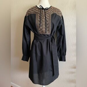 Banana Republic embroidered dress